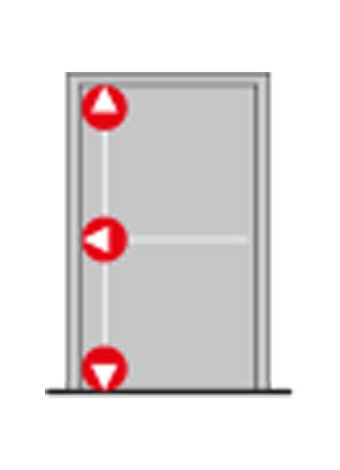 Dormakaba PHA 2000 Naturel Tek Kanat 3 Noktadan Kilitleme 3400 mm Dış Kol Dahil